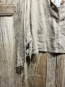 Preloved RESPONSE, Beige Linen Jacket