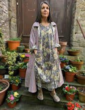 JLS Puffy Sleeveless Floral Print Dress D11