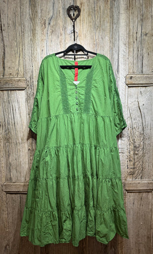 Preloved Ewa i Walla Green Grace Cotton Dress 55792