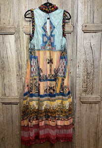 Preloved Anthropology Colourful Print Dress