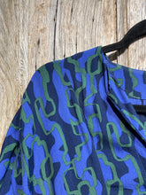 Preloved TOAST Blue and Green Print Dress