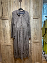 Preloved LUUKAA Grey Stripe Cotton Coat