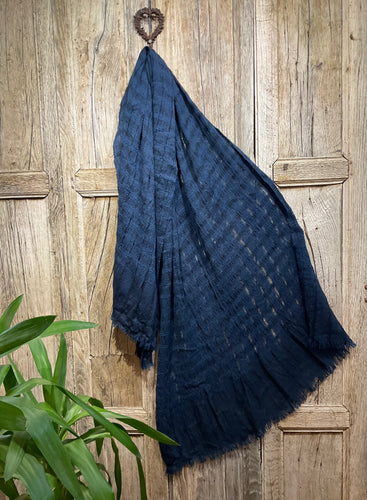 Preloved KHADI & CO Blue Wool Scarf