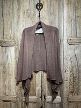 Preloved Lilac Brown Wrap Cardigan