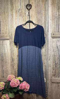 Preloved BAMBOO WARDROBE, Blue Cotton/Bamboo Dress