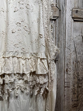 JLS Cream Embroidery Appliqué & Lace Layering Tunic Dress 1106