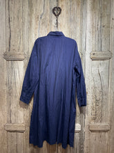 Preloved ESKANDER Navy Blue Stripe Shirt Dress