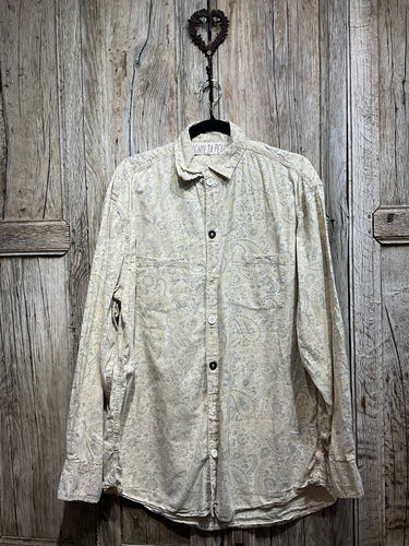 Preloved Magnolia Pearl Grey/Cream Paisley Shirt