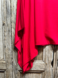 Preloved XD Xenia Design Red Dip Side Top