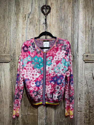 Preloved Ivko, Floral Brights Cardigan