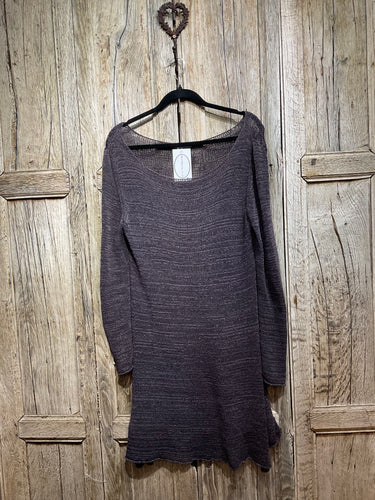 Preloved Sarah Pacini Brown Jumper with Side Splits