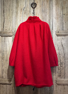 Preloved BETTY JACKSON ‘TWO’ Red Wool Mix Coat