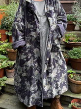 JLS Floral Ink Velvet Coat D49H