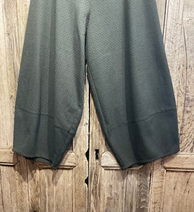 Preloved ÈCHAPPÈES BELLES Wool Mix Green/Teal Wide Leg Trousers