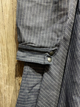 Preloved Satine Blue Linen Stripe Top