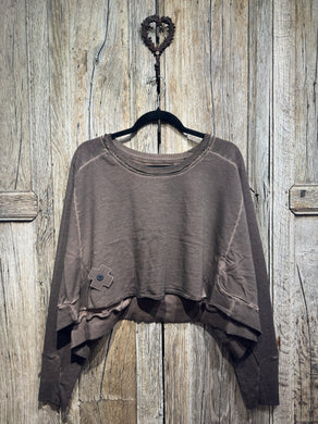 Plü Chocolate Wide Short Sweater One Size 2101 AW25