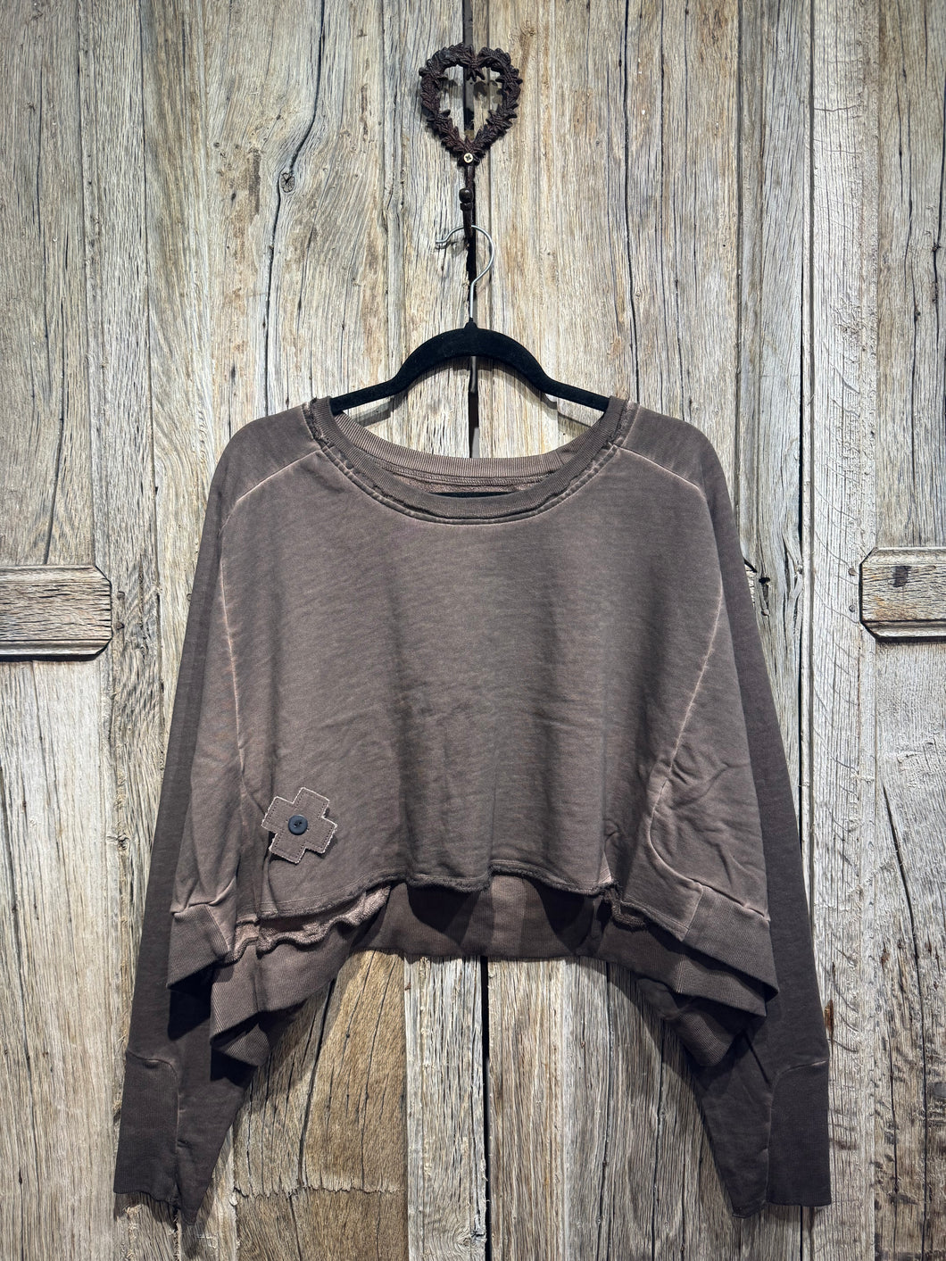 Plü Chocolate Wide Short Sweater One Size 2101 AW25