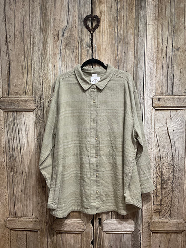 Preloved Poetry Sage Green Shirt