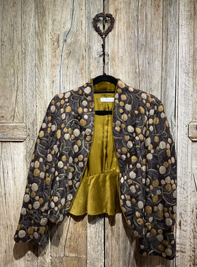 Preloved Brown Embroidery Jacket