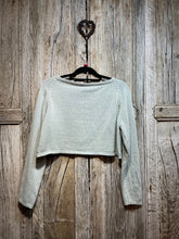 Preloved SOLEIL Grey Crop Cotton Jumper