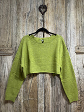 Knit Knit Cotton Mix Alpaca mix Crop Jumper K36 Oliva AW24