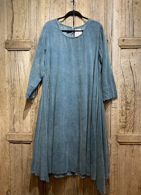 Preloved EIRA Blue Needlecord Dress