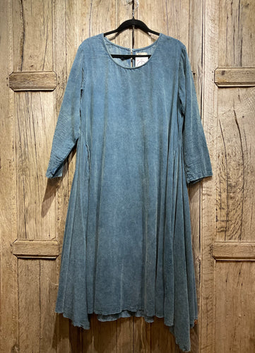 Preloved EIRA Blue Needlecord Dress