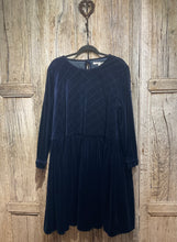Preloved CABBAGES & ROSES Midnight Blue Quilted Dress