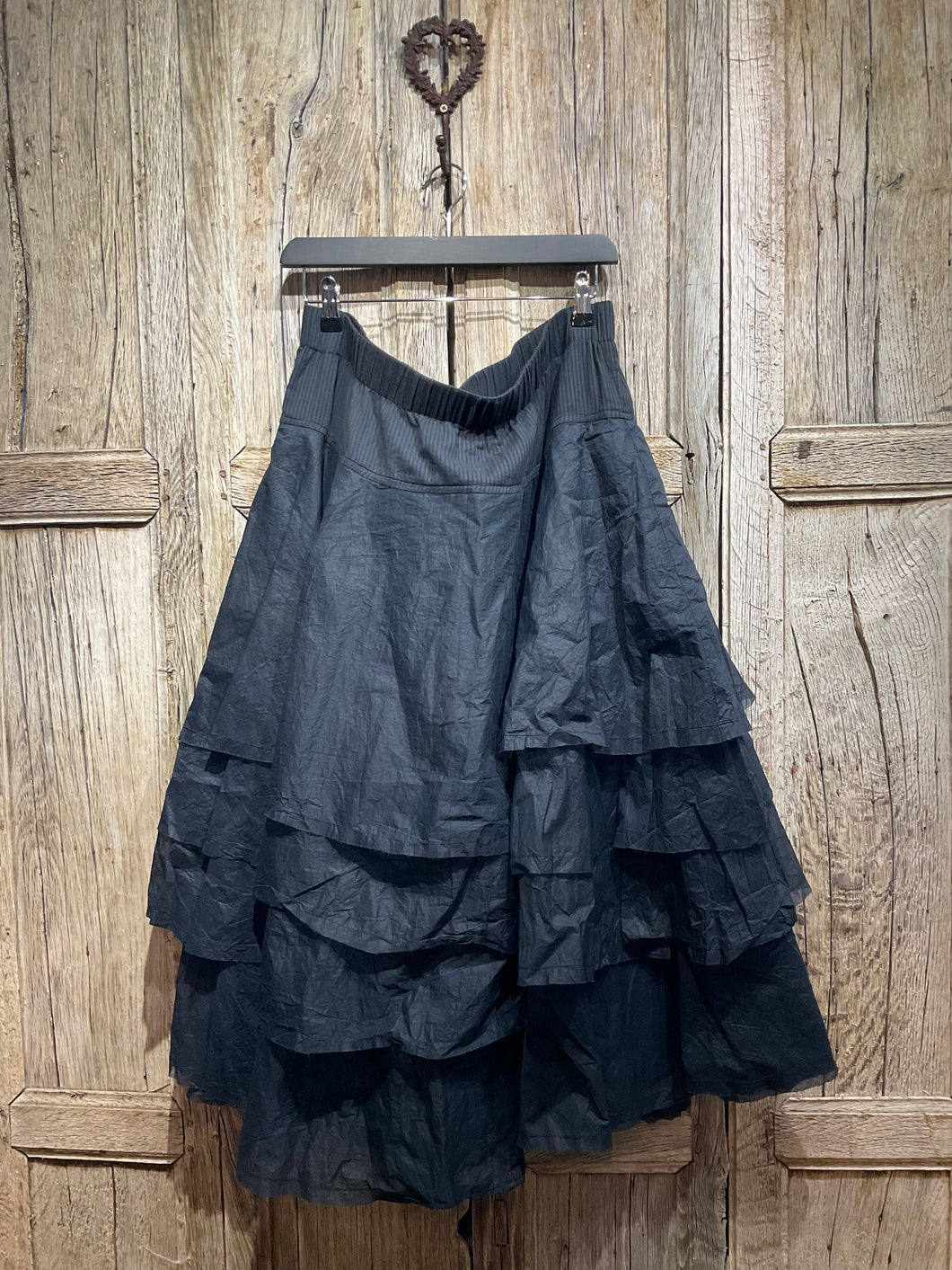 Preloved EWA I WALLA Black Tine Skirt