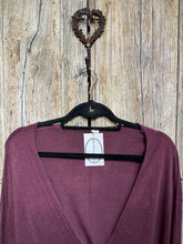 Preloved Apunto B, Burgundy Cotton and Cashmere Cardigan