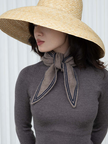 Oats & Rice Bronte Tan Cashmere Scarf OR25-NS01