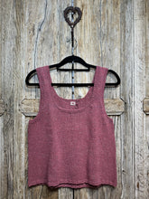 Handknits by ME Blush Pink Recycled Denim Crop Vest