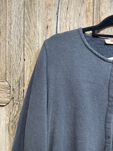 Preloved Privatsachen Washed Navy/Grey Sweatshirt Cotton Coat