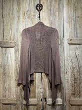 Preloved Lilac Brown Wrap Cardigan