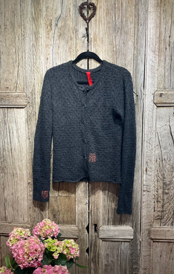 Preloved EWA I WALLA, Charcoal Baby Alpaca Cardigan