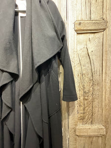 Preloved SARAH PACINI Black Edge to Edge Coat