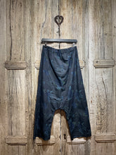 Preloved Officinae Green and Black Floral Drop Crotch Trousers