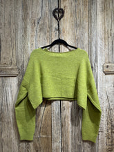 Knit Knit Cotton Mix Alpaca mix Crop Jumper K36 Oliva AW24