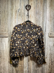 Preloved Brown Embroidery Jacket