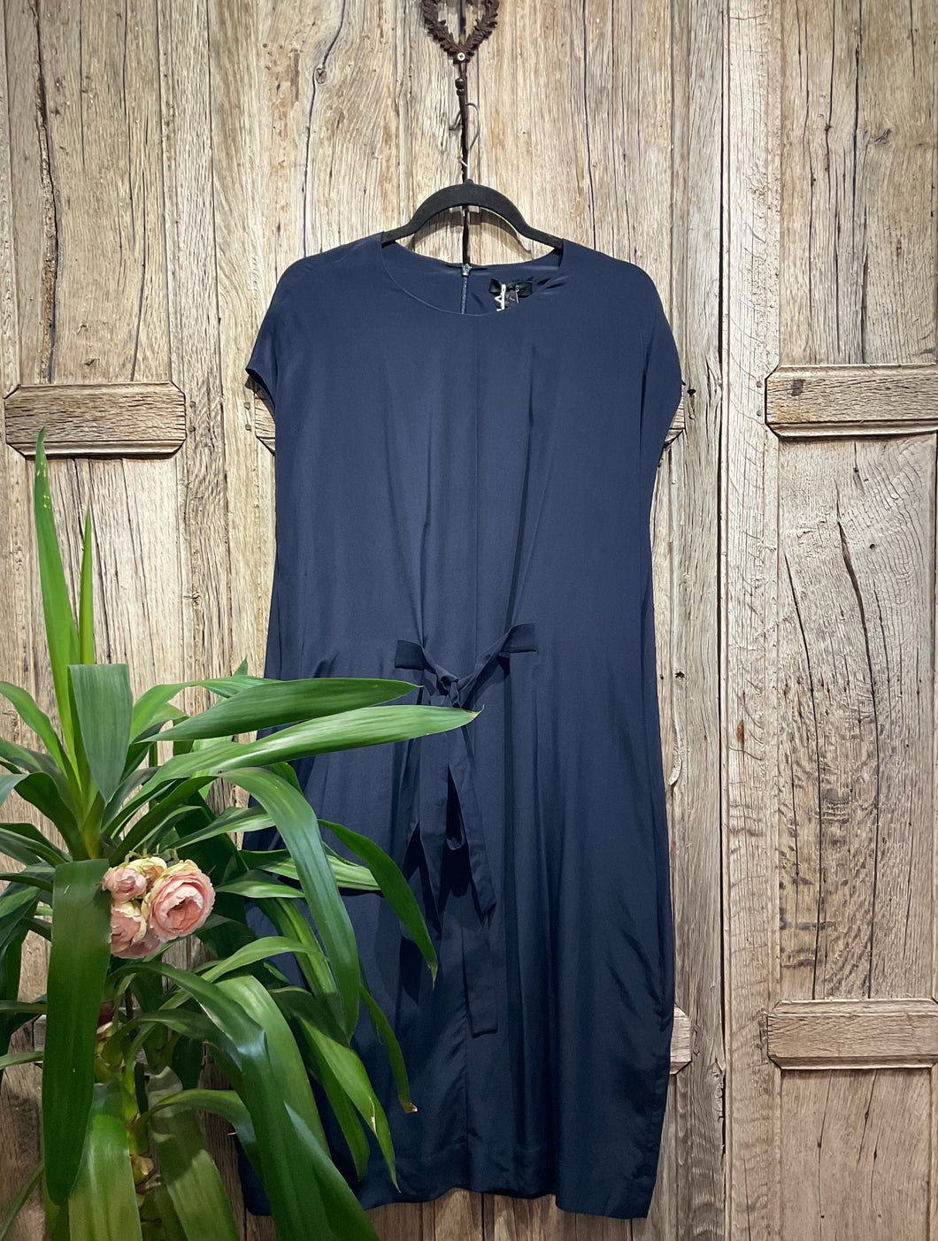 Preloved COS Navy Shift Dress - Silk