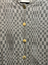 Preloved Grizas Grey Linen Check Coat