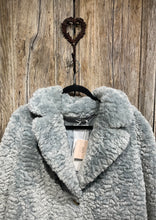 Preloved RINO & PELLE Fake Fur Coat - Pale Blue