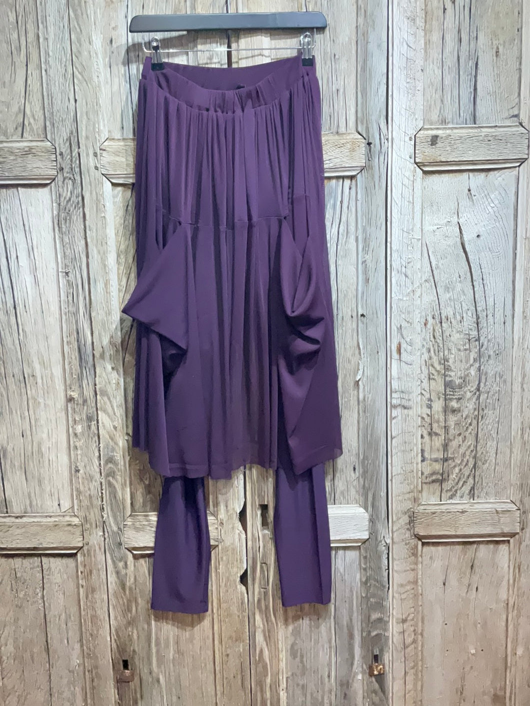 Preloved KokoMarina Plum Skirt and Leggings