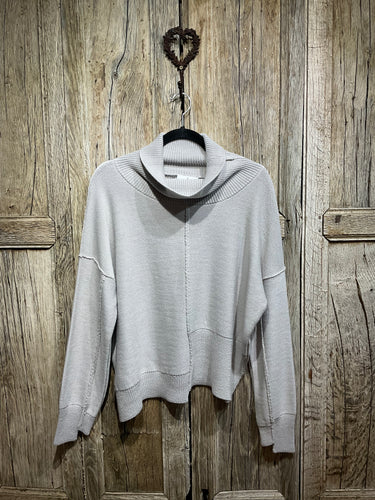 Preloved Naya Ice Grey Cowl Neck Jumper
