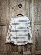 Preloved YOU MUST CREATE Blue and White Stripe Top