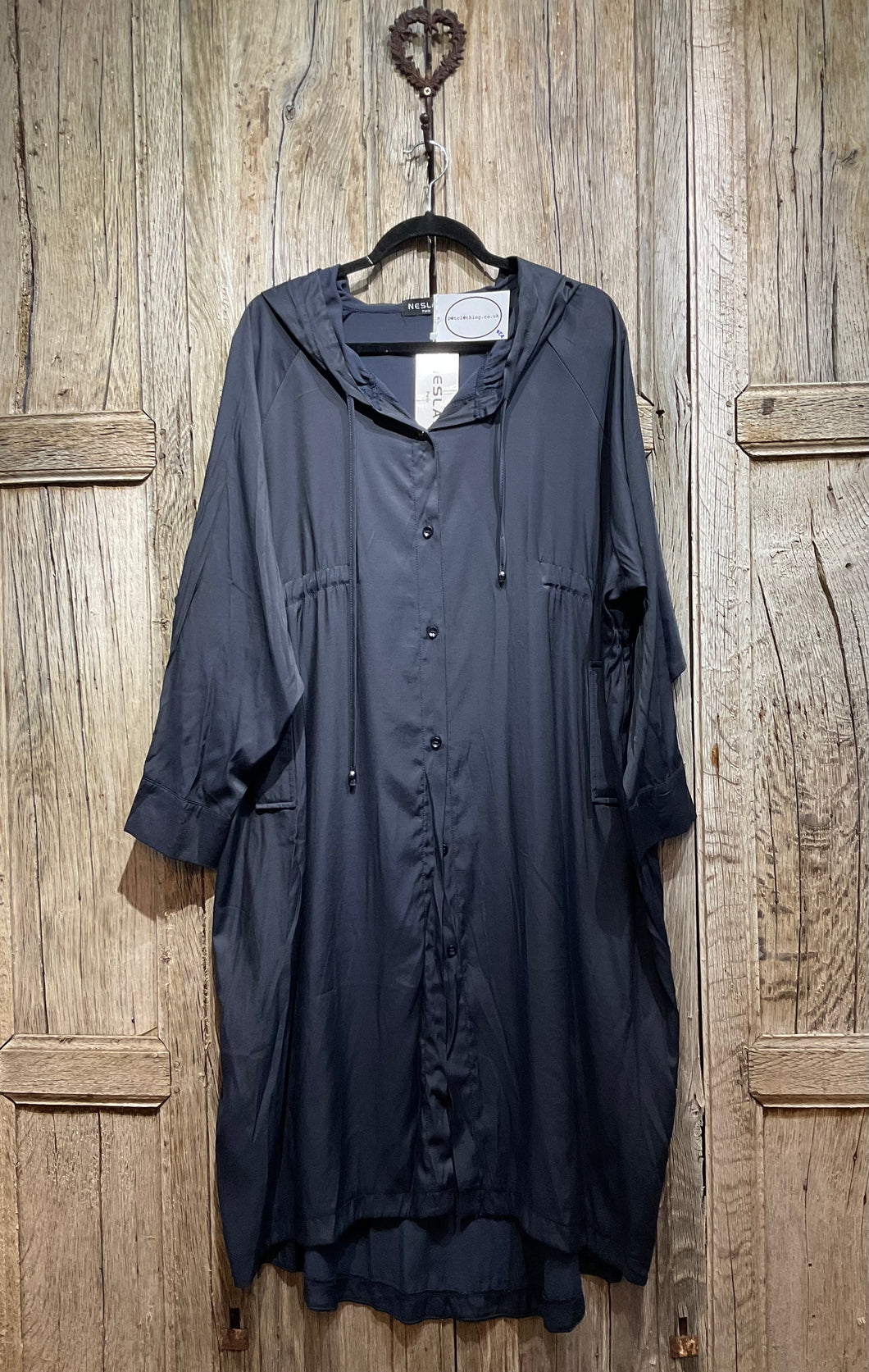 Preloved NESLAY Navy Cotton Lightweight Mac