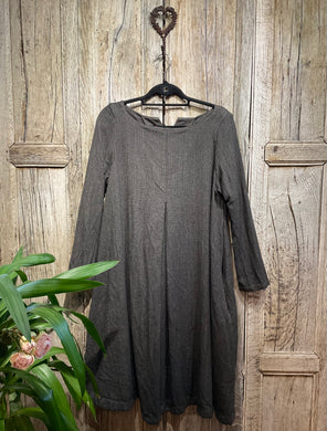 Preloved EGG Herringbone Wool Dress