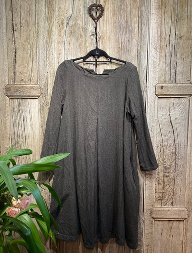 Preloved EGG Herringbone Wool Dress