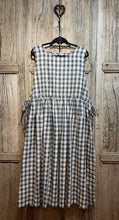 Preloved Plümo Pinafore Dress Navy/Cream
