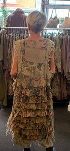 JLS Layering Cotton Tiered Dress 1115